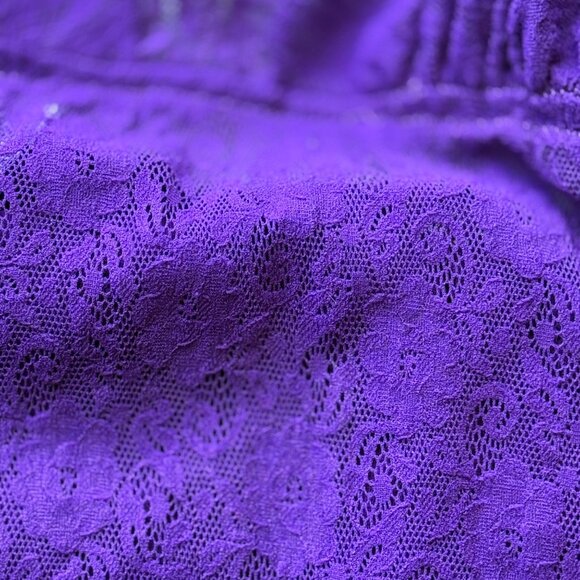 Cosabella Amore Purple Lace Chemise w/ Adjustable Straps Polyamide/Elastane XL - Picture 4 of 5
